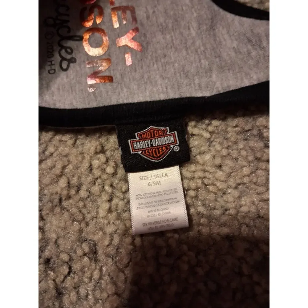Harley-Davidson Baby Bib Lot Of 2 Size 0/3 Month And 6/9 month